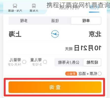 携程订票官网机票查询