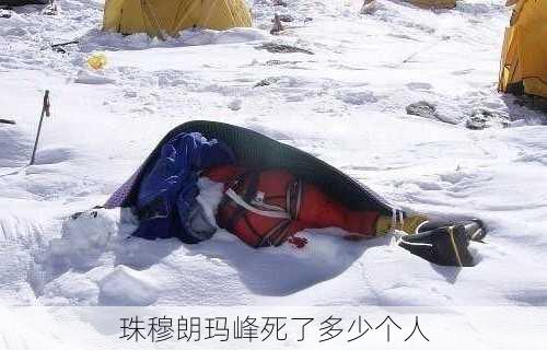 珠穆朗玛峰死了多少个人