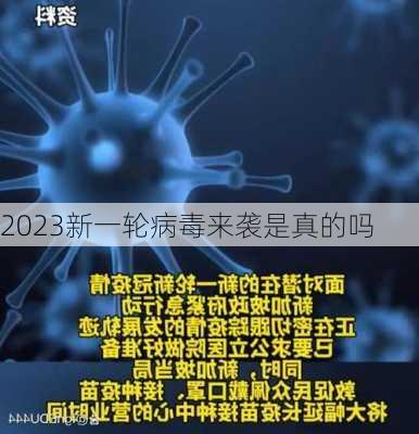 2023新一轮病毒来袭是真的吗