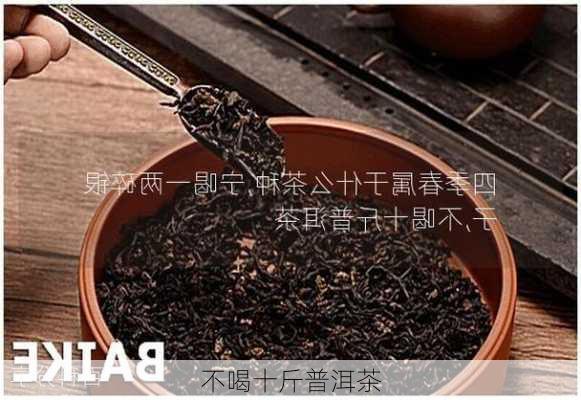 不喝十斤普洱茶