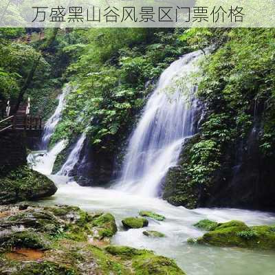 万盛黑山谷风景区门票价格