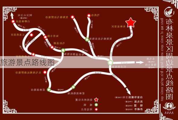 旅游景点路线图